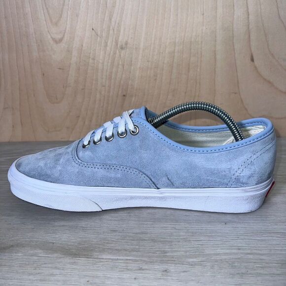 Vans Authentic Pig Suede With Scotchgard Light Blue Men's 8.5 Women's 10 - Picture 6 of 11